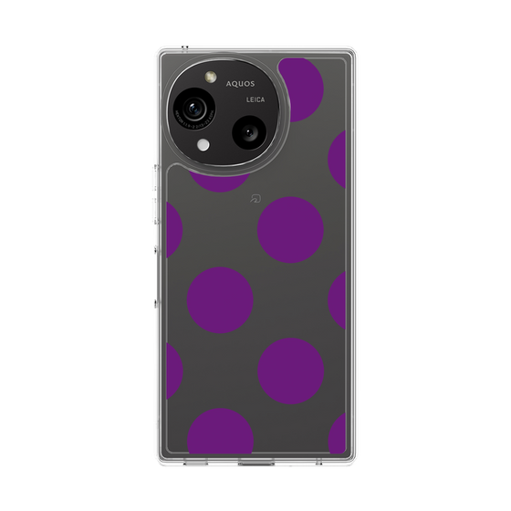 Slim Protection Case［ Simple Dot - Purple ］
