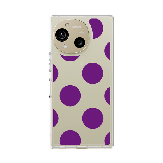 Slim Protection Case［ Simple Dot - Purple ］