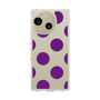 Slim Protection Case［ Simple Dot - Purple ］