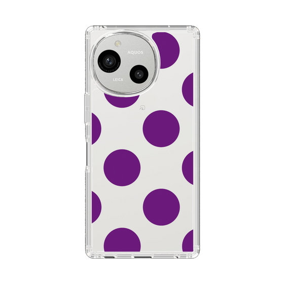 Slim Protection Case［ Simple Dot - Purple ］