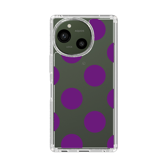 Slim Protection Case［ Simple Dot - Purple ］