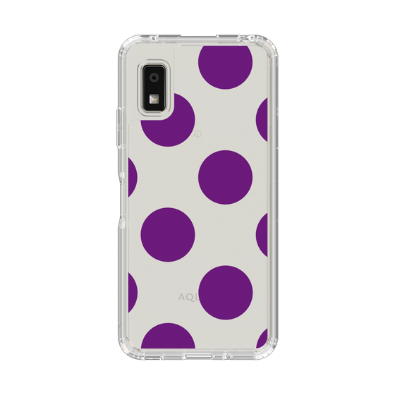 Slim Protection Case［ Simple Dot - Purple ］