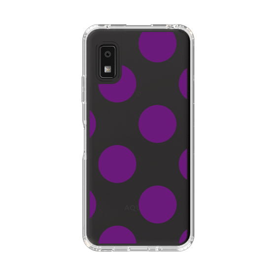 Slim Protection Case［ Simple Dot - Purple ］
