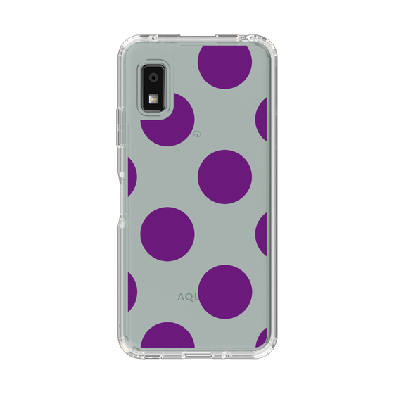Slim Protection Case［ Simple Dot - Purple ］
