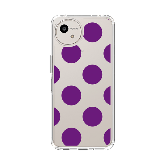Slim Protection Case［ Simple Dot - Purple ］
