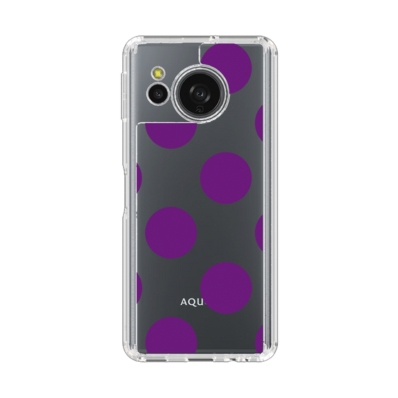 Slim Protection Case［ Simple Dot - Purple ］