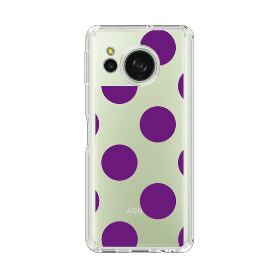 Slim Protection Case［ Simple Dot - Purple ］