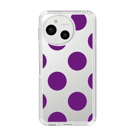 Slim Protection Case［ Simple Dot - Purple ］
