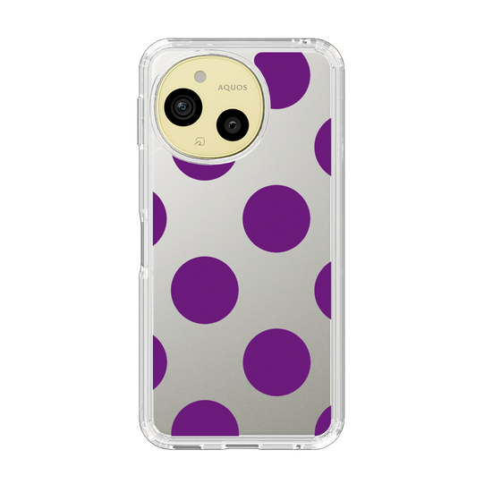 Slim Protection Case［ Simple Dot - Purple ］