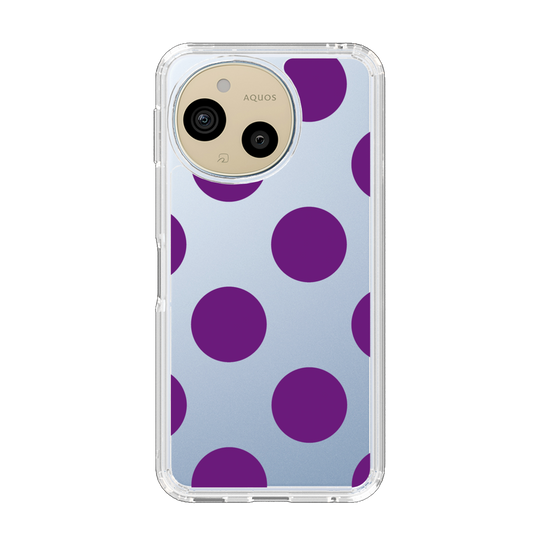 Slim Protection Case［ Simple Dot - Purple ］