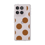 Slim Protection Case［ Simple Dot - Brown ］