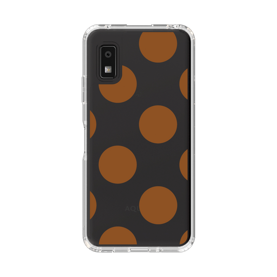 Slim Protection Case［ Simple Dot - Brown ］