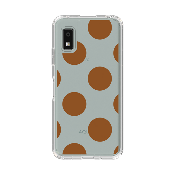Slim Protection Case［ Simple Dot - Brown ］