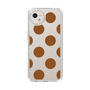 Slim Protection Case［ Simple Dot - Brown ］