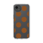 Slim Protection Case［ Simple Dot - Brown ］