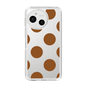 Slim Protection Case［ Simple Dot - Brown ］