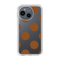 Slim Protection Case［ Simple Dot - Brown ］