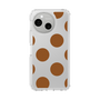 Slim Protection Case［ Simple Dot - Brown ］