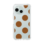 Slim Protection Case［ Simple Dot - Brown ］