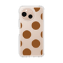 Slim Protection Case［ Simple Dot - Brown ］