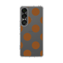 Slim Protection Case［ Simple Dot - Brown ］