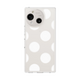 Slim Protection Case［ Simple Dot - White ］