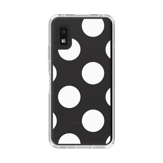 Slim Protection Case［ Simple Dot - White ］