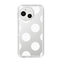 Slim Protection Case［ Simple Dot - White ］