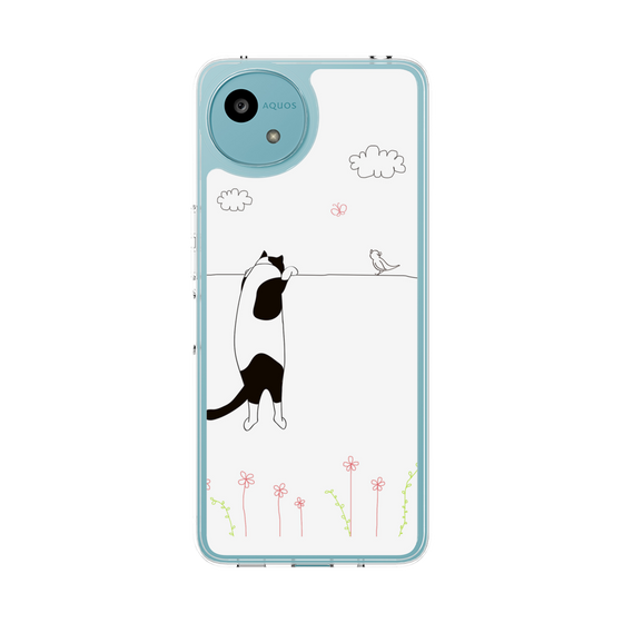 Slim Protection Case［ Calico Cat Peeking with Curiosity ］