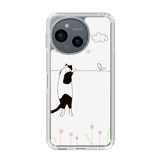 Slim Protection Case［ Calico Cat Peeking with Curiosity ］