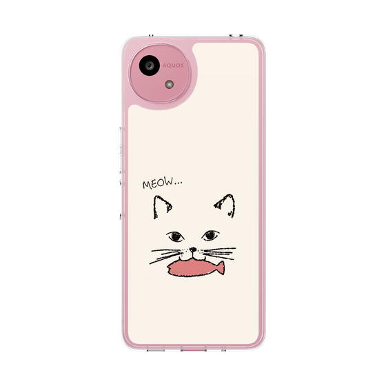 Slim Protection Case［ Very Greedy Cat - White ］