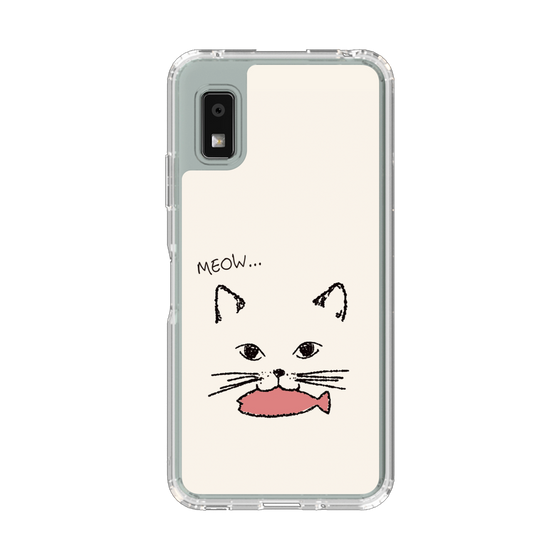 Slim Protection Case［ Very Greedy Cat - White ］