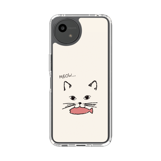 Slim Protection Case［ Very Greedy Cat - White ］