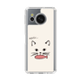 Slim Protection Case［ Very Greedy Cat - White ］