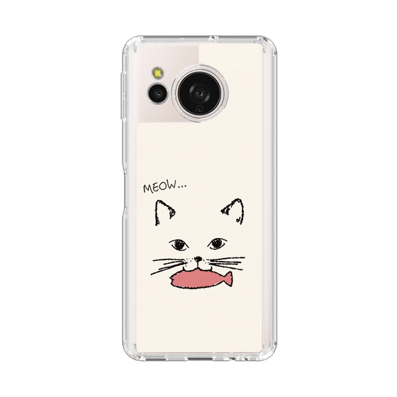 Slim Protection Case［ Very Greedy Cat - White ］