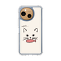 Slim Protection Case［ Very Greedy Cat - White ］