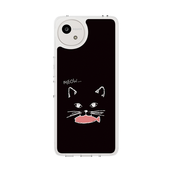 Slim Protection Case［ Very Greedy Cat - Black ］