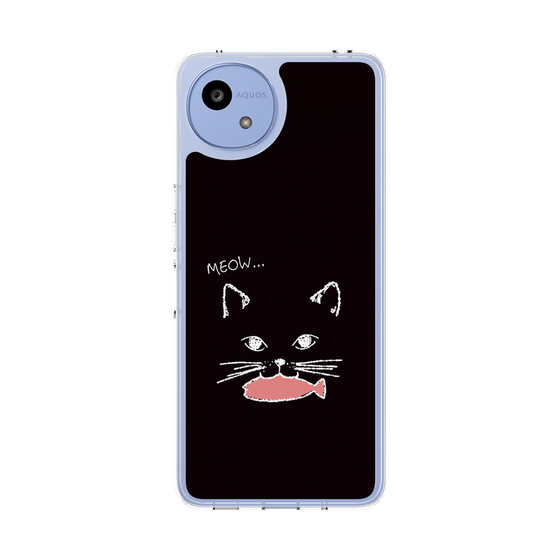 Slim Protection Case［ Very Greedy Cat - Black ］