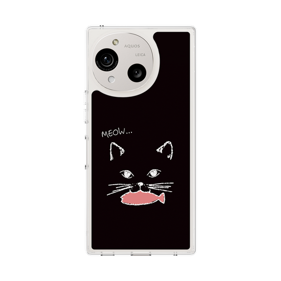 Slim Protection Case［ Very Greedy Cat - Black ］