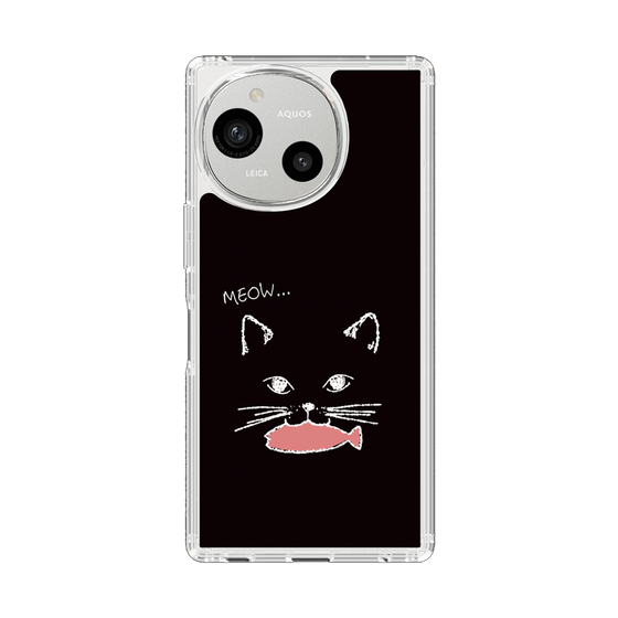 Slim Protection Case［ Very Greedy Cat - Black ］