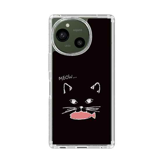 Slim Protection Case［ Very Greedy Cat - Black ］