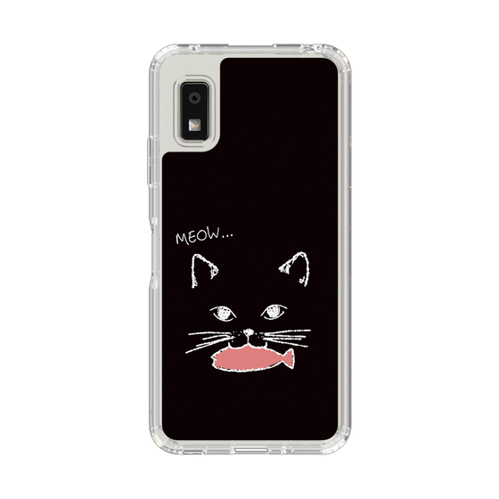 Slim Protection Case［ Very Greedy Cat - Black ］