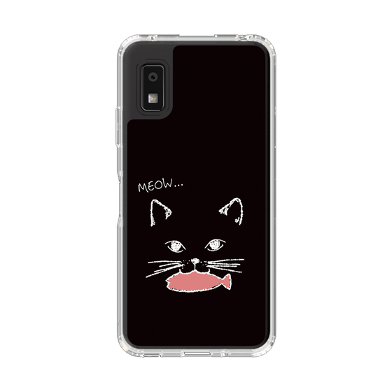 Slim Protection Case［ Very Greedy Cat - Black ］