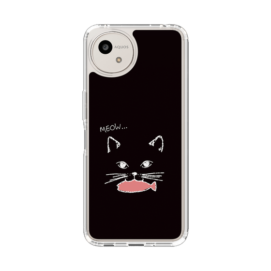 Slim Protection Case［ Very Greedy Cat - Black ］