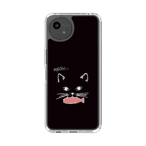 Slim Protection Case［ Very Greedy Cat - Black ］