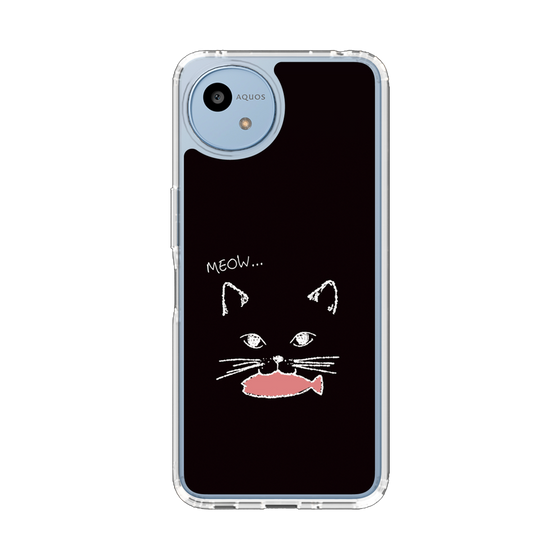 Slim Protection Case［ Very Greedy Cat - Black ］