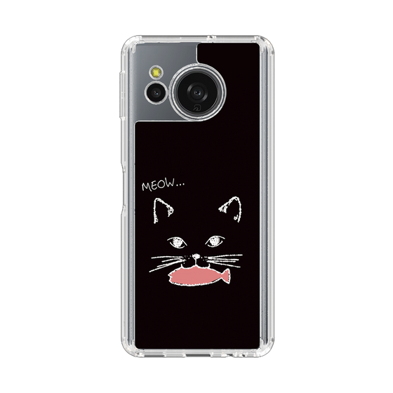 Slim Protection Case［ Very Greedy Cat - Black ］