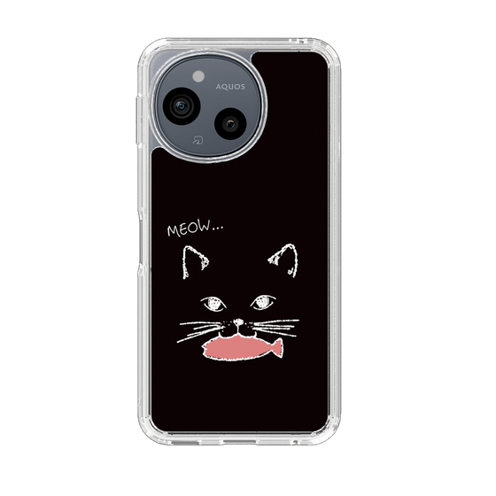 Slim Protection Case［ Very Greedy Cat - Black ］