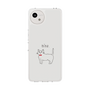 Slim Protection Case［ Bow Tie Cat - White ］