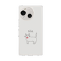 Slim Protection Case［ Bow Tie Cat - White ］
